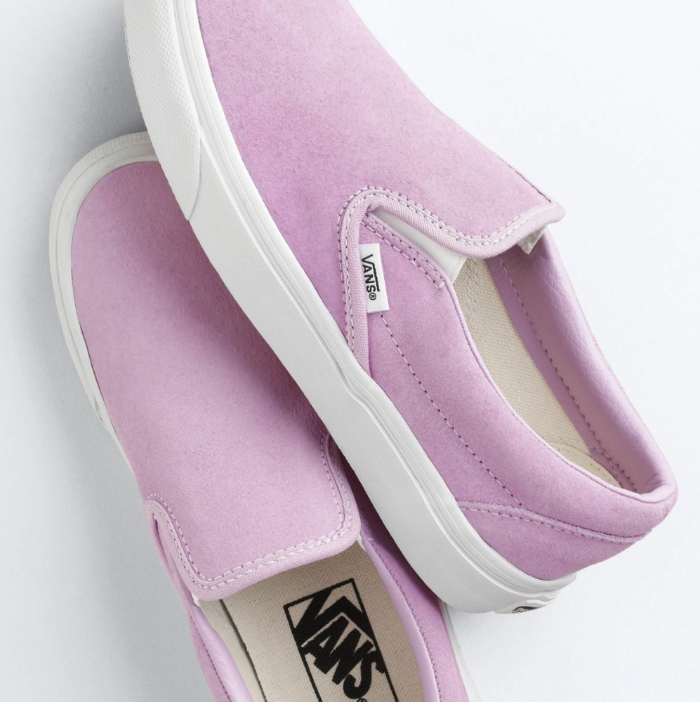 NEW 💜 VANS x JCREW suede Slipons M 8.5 W 10